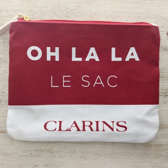 LIKE NEW! CLARINS Christmas 🎄 Theme Makeup Bag - Picture 13 of 13